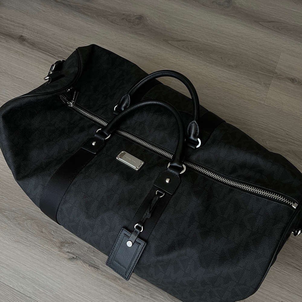 Black Michael Kors Travel Duffel Bag
